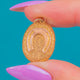 Dainty 18ct Gold Embossed Horseshoe Locket