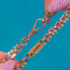 9ct Gold Victorian Fancy Link Bracelet with Dog-Clip Charm-Holder