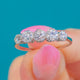 Art Deco 1.30cts Platinum Five Stone Diamond Ring