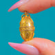 Aesthetic Victorian 15ct Gold Cannetille Oval Orb Pendant