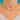 13.5" 9ct Gold Moonstone Ruby Spider Integral Necklace, worn scale