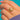 Antique 18ct Gold Diamond Knot Ring c.1858, ring close-up on hand