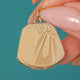 Médaillon géométrique Art Deco en or 9ct