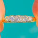 18ct Gold Old Mine Cut Diamond Five Stone Ring, 0.40ct