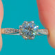 Art Deco Platinum 0.75ct Diamond Solitaire Ring