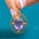 Antique 9ct Gold Amethyst Pendant, 4.05ct