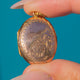 Antique 9ct Gold Engraved Oval Locket