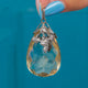 Arts & Crafts Silver Citrine Pear Pendant 51.00ct