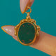 18ct Gold Bloodstone Carnelian Spinner Fob