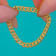 Victorian 15ct Gold Curb Chain Ring – Size U / 10.25