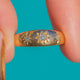 Antique 18ct Gold Diamond Stars Gypsy Ring, c.1901