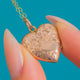 Antique 9ct Gold Heart Locket with 17" 9ct Gold Chain