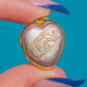 Antique Engraved 9ct Gold Puffy Heart Locket