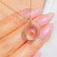 Antique Floral Pools of Light Charm, Silver & 9ct Gold