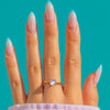 Blue Glow 9ct Gold Moonstone Cabochon Solitaire Ring, 0.85ct