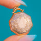 Edwardian 9ct Gold Hexagonal Engraved Flower Bouquet Locket