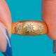 Antique 18ct Gold Diamond Star-Set Gypsy Ring