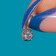 Dainty Antique Diamond Charm, 9ct Gold Jump Ring