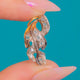 15ct Gold & Silver Rose-Cut Diamond Oak Leaf Charm