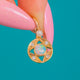 Antique 9ct Gold Opal Diamond Pearl Accent Charm