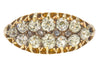 Bague bateau double rang en or 18 carats et diamants victoriens, 0,75 ct