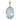 Pendentif ovale en aigue-marine édouardien, 39.00ct
