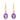Boucles d'oreilles pendantes en améthyste victorienne 9,00 ct, or 9 ct
