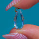 Antique 15ct Gold Aquamarine Pear Drop Pendant, 1.50ct Aquamarine