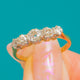18ct Gold Old Mine-Cut Diamond Five Stone Ring, 0.65ct