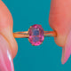 Antique 18ct Gold Pink Spinel Ring, 1.20ct
