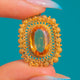 Georgian 18ct Gold 2.53ct Imperial Topaz Pendant, c.1820