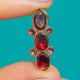 19th Century 9ct Gold Georgian Flat-Cut Garnet Drop Charm, c.1820
