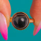 Victorian 18ct Gold Bull's Eye Agate Ring