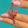 FINE 18ct Gold Victorian Garnet 