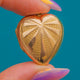 Solid 9ct Gold Art Deco Sunburst Heart Locket