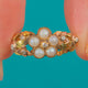 Regency Era Georgian 18ct Gold Rose & Yellow Gold Pearl Cluster Ring, c.1830