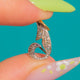 Art Nouveau 18ct Gold & Silver Diamond Charm