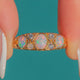 Victorian 18ct Gold Opal Diamond Boat Ring
